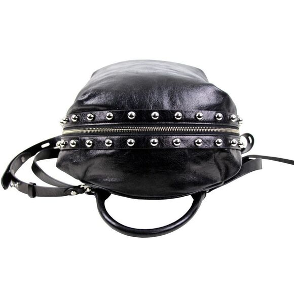 REBECCA MINKOFF BLACK GENUINE LEATHER BACKPACK CONVERTIBLE SHOULDER BAG PURSE main image 8